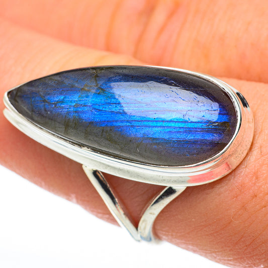 Labradorite Rings handcrafted by Ana Silver Co - RING60657
