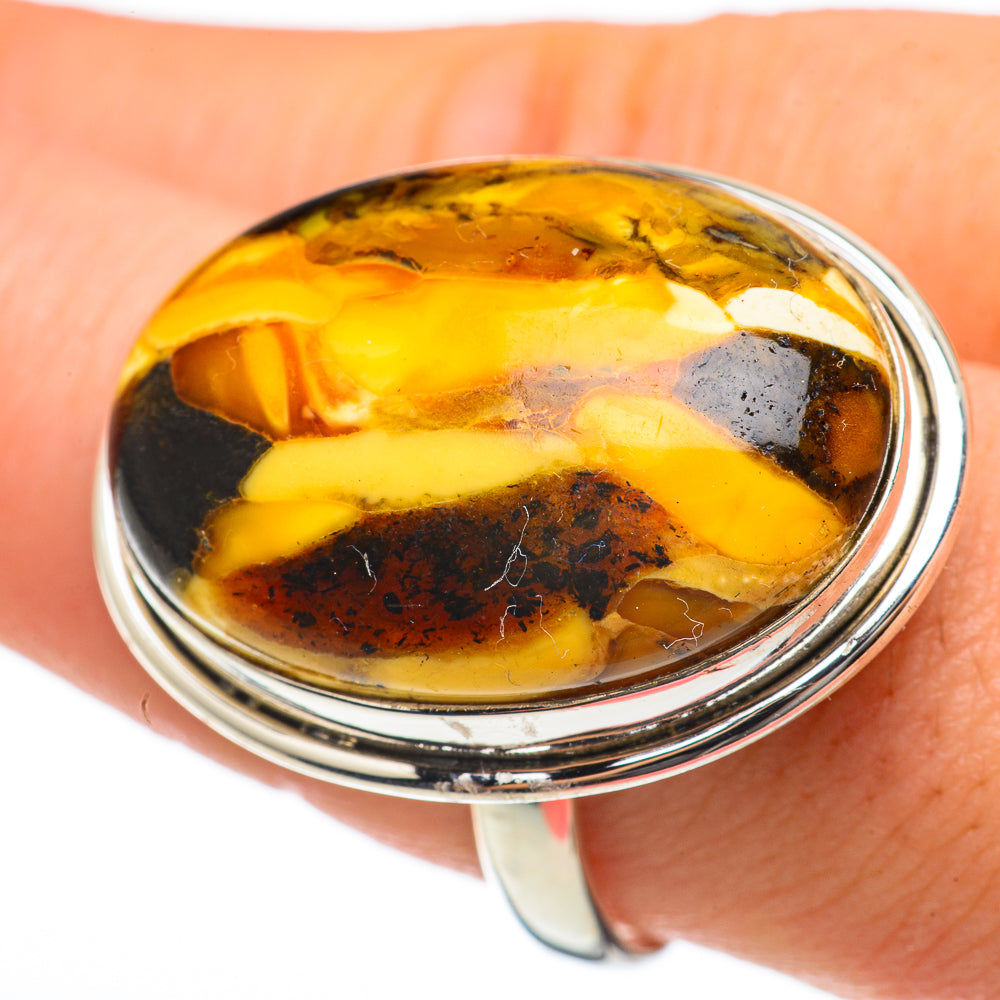 Peanut Wood Jasper Rings handcrafted by Ana Silver Co - RING60666