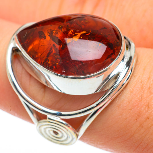 Baltic Amber Rings handcrafted by Ana Silver Co - RING60667