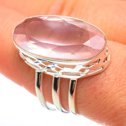 Rose Quartz Rings handcrafted by Ana Silver Co - RING60670