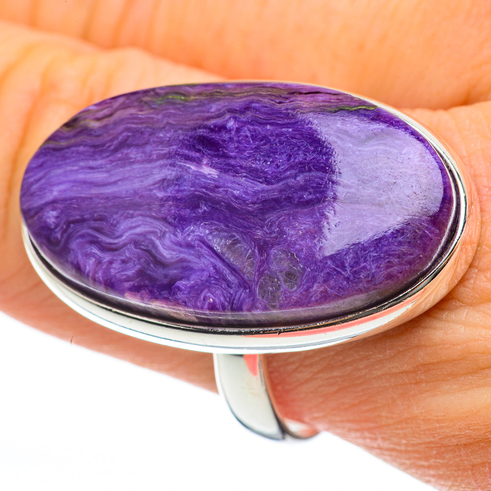 Charoite Rings handcrafted by Ana Silver Co - RING60674