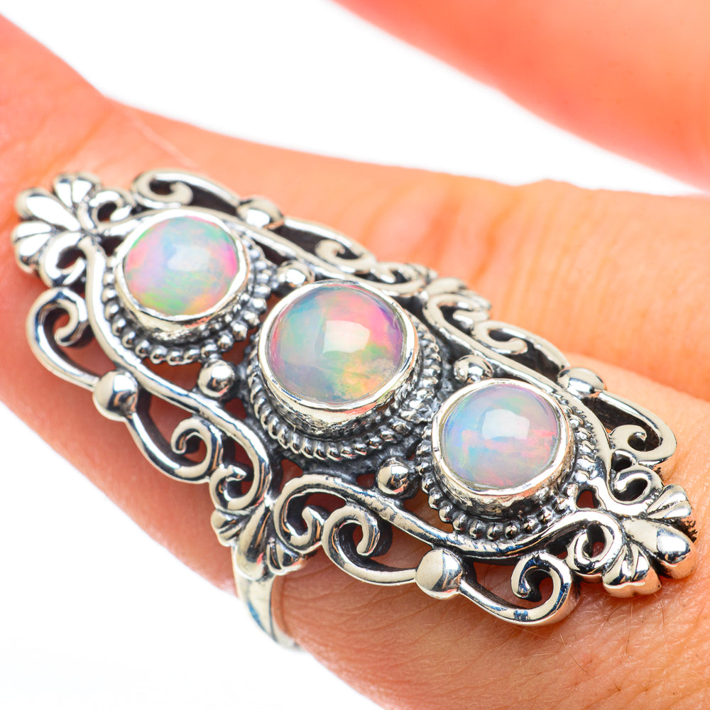 Ethiopian Opal Rings handcrafted by Ana Silver Co - RING60680