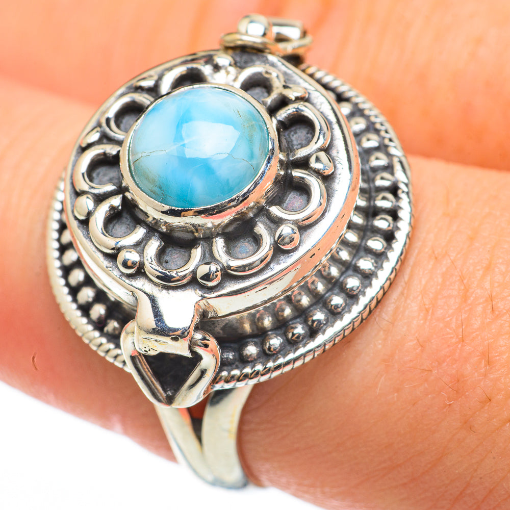 Larimar Rings handcrafted by Ana Silver Co - RING60692
