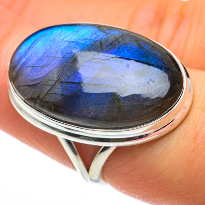 Labradorite Rings handcrafted by Ana Silver Co - RING60693