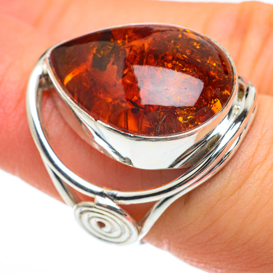 Baltic Amber Rings handcrafted by Ana Silver Co - RING60696