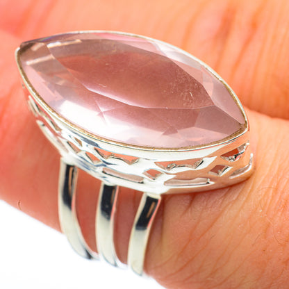 Rose Quartz Rings handcrafted by Ana Silver Co - RING60698