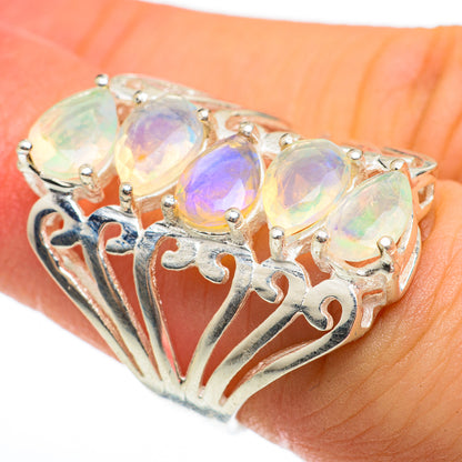 Ethiopian Opal Rings handcrafted by Ana Silver Co - RING60706