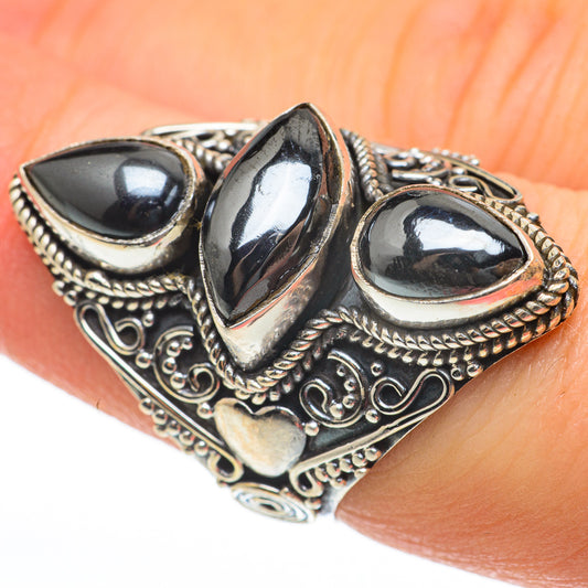 Hematite Rings handcrafted by Ana Silver Co - RING60708