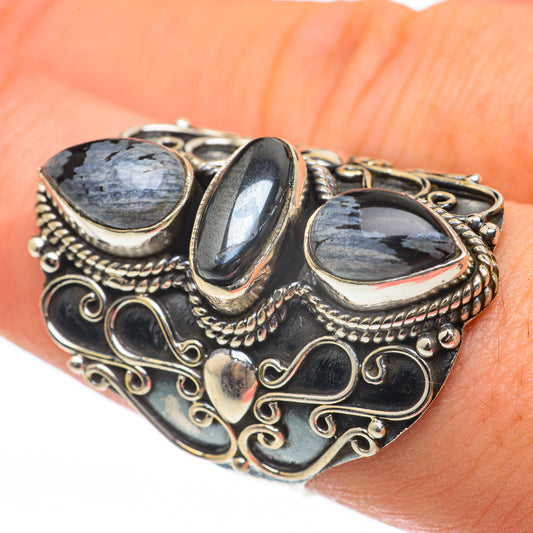Hematite Rings handcrafted by Ana Silver Co - RING60709