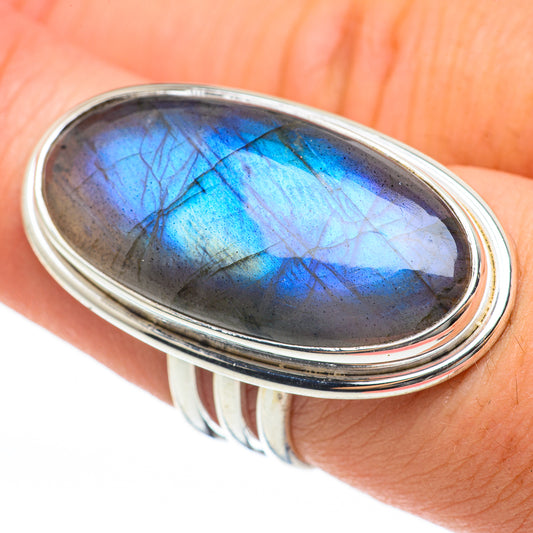 Labradorite Rings handcrafted by Ana Silver Co - RING60713