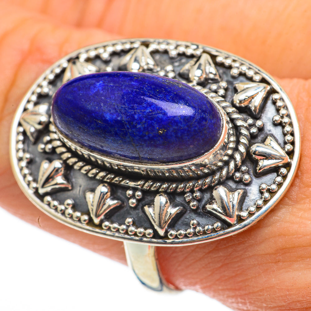 Lapis Lazuli Rings handcrafted by Ana Silver Co - RING60718