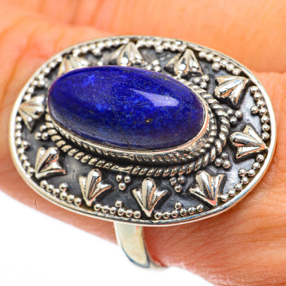 Lapis Lazuli Rings handcrafted by Ana Silver Co - RING60718