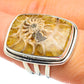 Ammonite Fossil Rings handcrafted by Ana Silver Co - RING60720