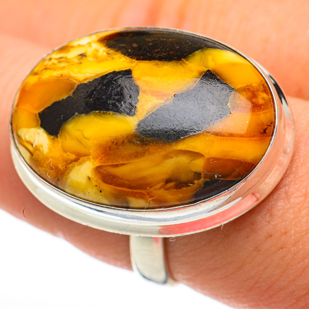 Peanut Wood Jasper Rings handcrafted by Ana Silver Co - RING60721