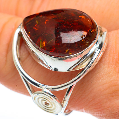 Baltic Amber Rings handcrafted by Ana Silver Co - RING60723