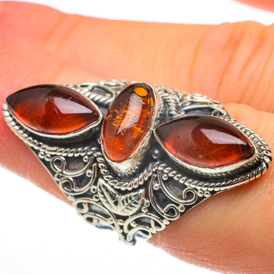 Baltic Amber Rings handcrafted by Ana Silver Co - RING60724