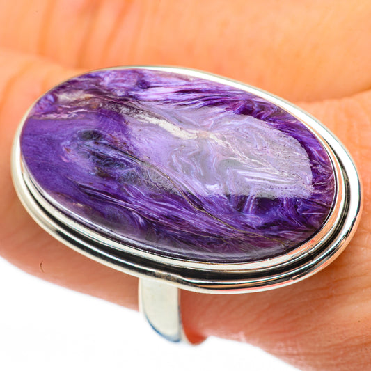 Charoite Rings handcrafted by Ana Silver Co - RING60727