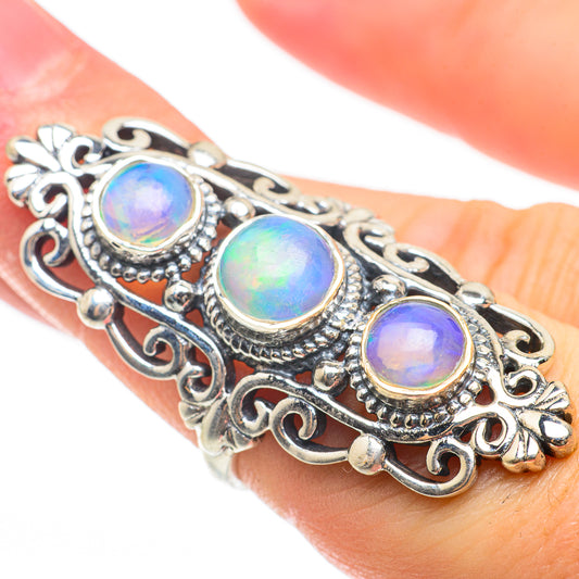 Ethiopian Opal Rings handcrafted by Ana Silver Co - RING60735