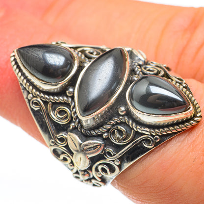 Hematite Rings handcrafted by Ana Silver Co - RING60736