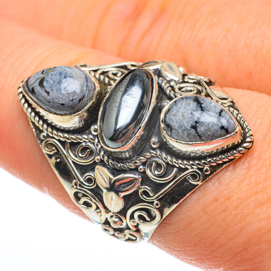 Hematite Rings handcrafted by Ana Silver Co - RING60737