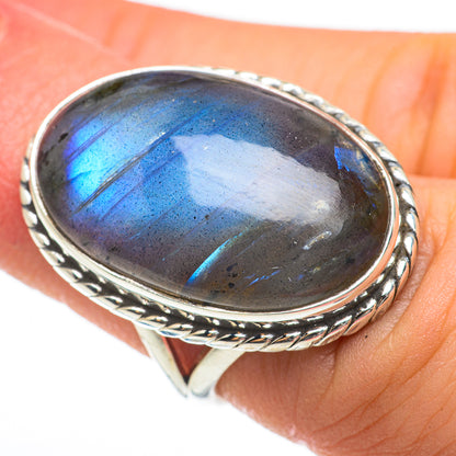 Labradorite Rings handcrafted by Ana Silver Co - RING60740