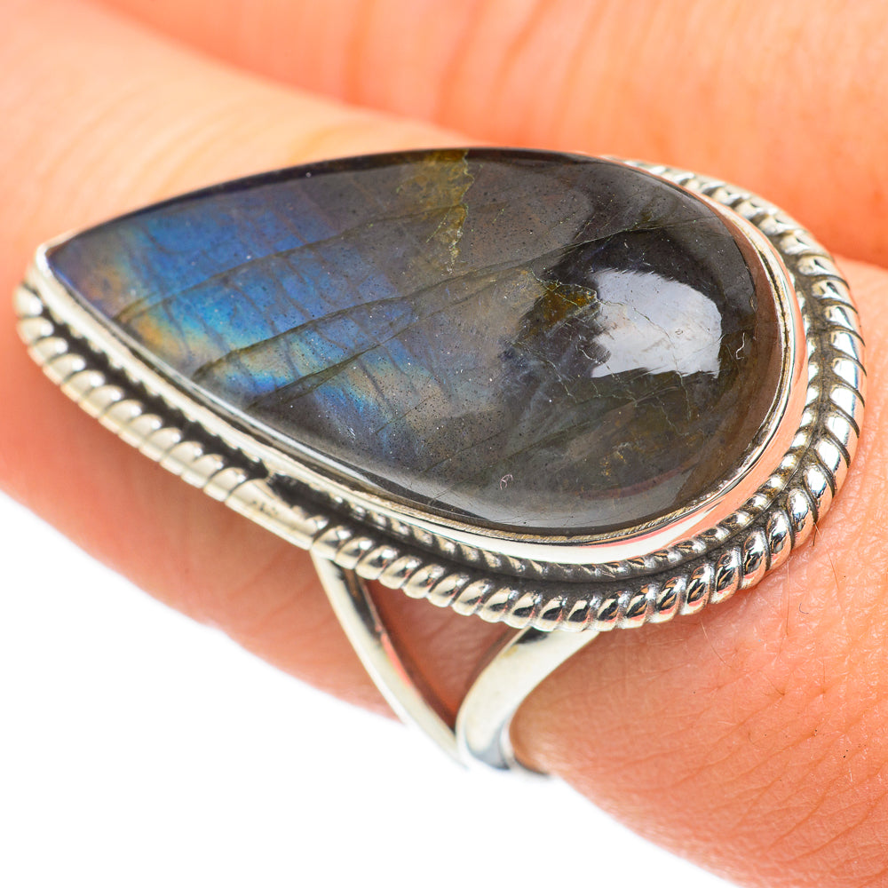 Labradorite Rings handcrafted by Ana Silver Co - RING60743