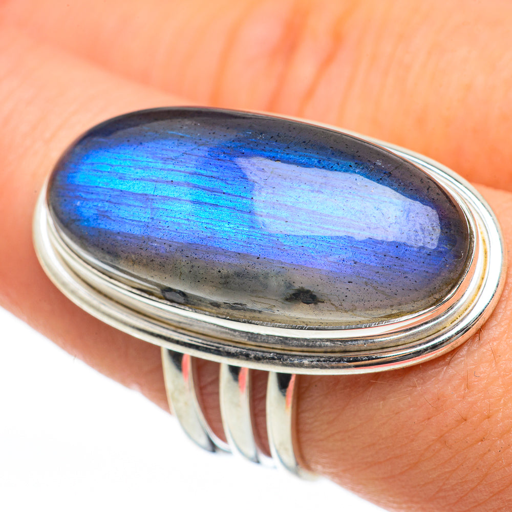 Labradorite Rings handcrafted by Ana Silver Co - RING60744