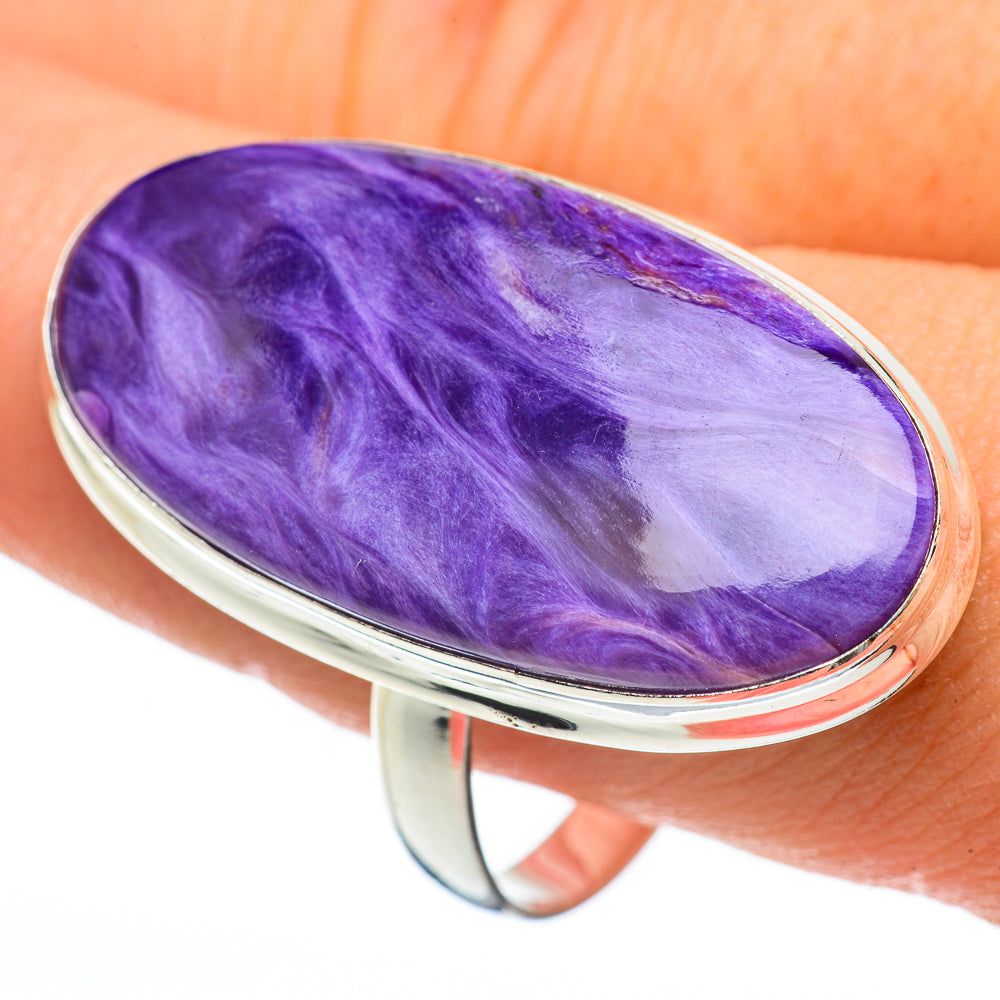 Charoite Rings handcrafted by Ana Silver Co - RING60751
