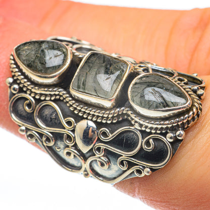 Tourmalinated Quartz Rings handcrafted by Ana Silver Co - RING60752
