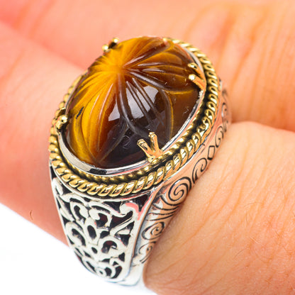 Tiger Eye Rings handcrafted by Ana Silver Co - RING60761