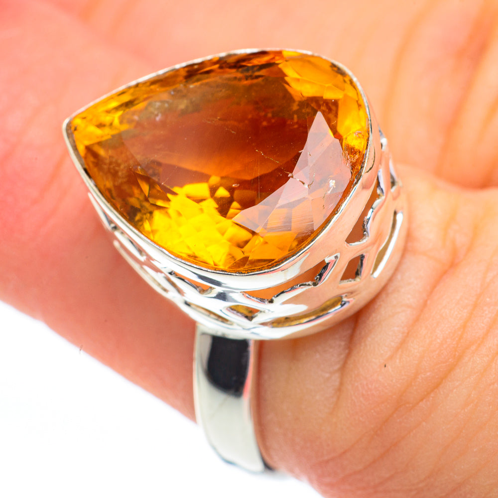 Citrine Rings handcrafted by Ana Silver Co - RING60763