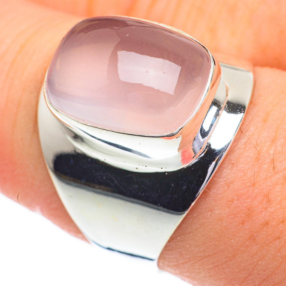 Rose Quartz Rings handcrafted by Ana Silver Co - RING60764
