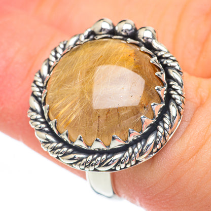 Rutilated Quartz Rings handcrafted by Ana Silver Co - RING60773