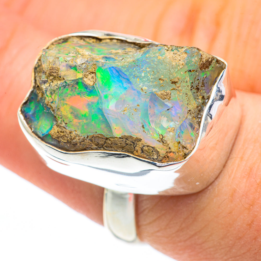 Ethiopian Opal Rings handcrafted by Ana Silver Co - RING60780