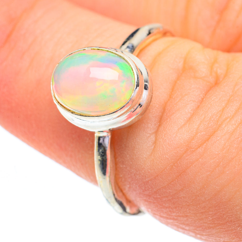 Ethiopian Opal Rings handcrafted by Ana Silver Co - RING60781