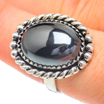 Hematite Rings handcrafted by Ana Silver Co - RING60782