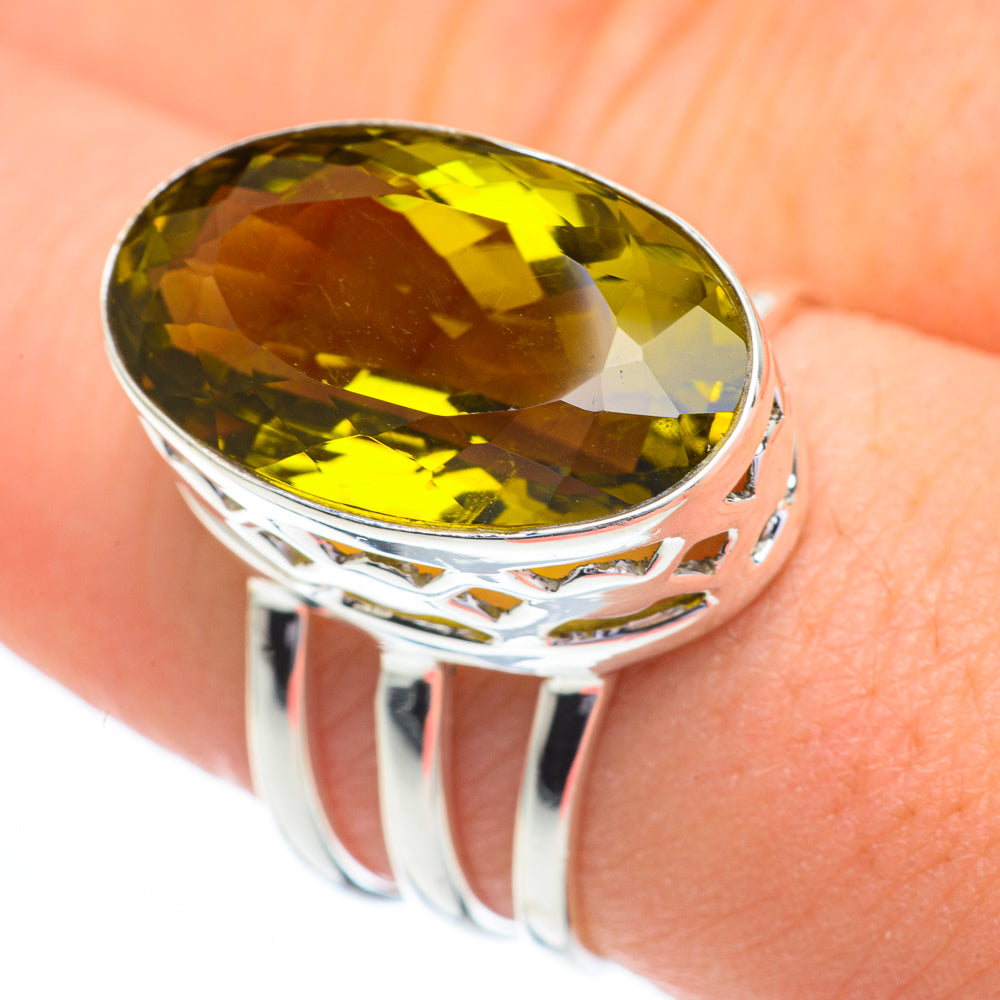 Lemon Quartz Rings handcrafted by Ana Silver Co - RING60784