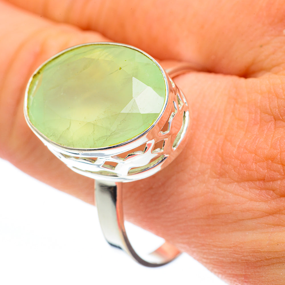 Prehnite Rings handcrafted by Ana Silver Co - RING60792
