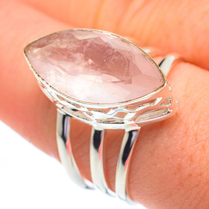 Rose Quartz Rings handcrafted by Ana Silver Co - RING60798
