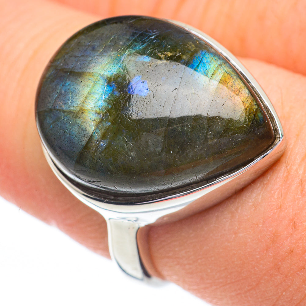 Labradorite Rings handcrafted by Ana Silver Co - RING60810