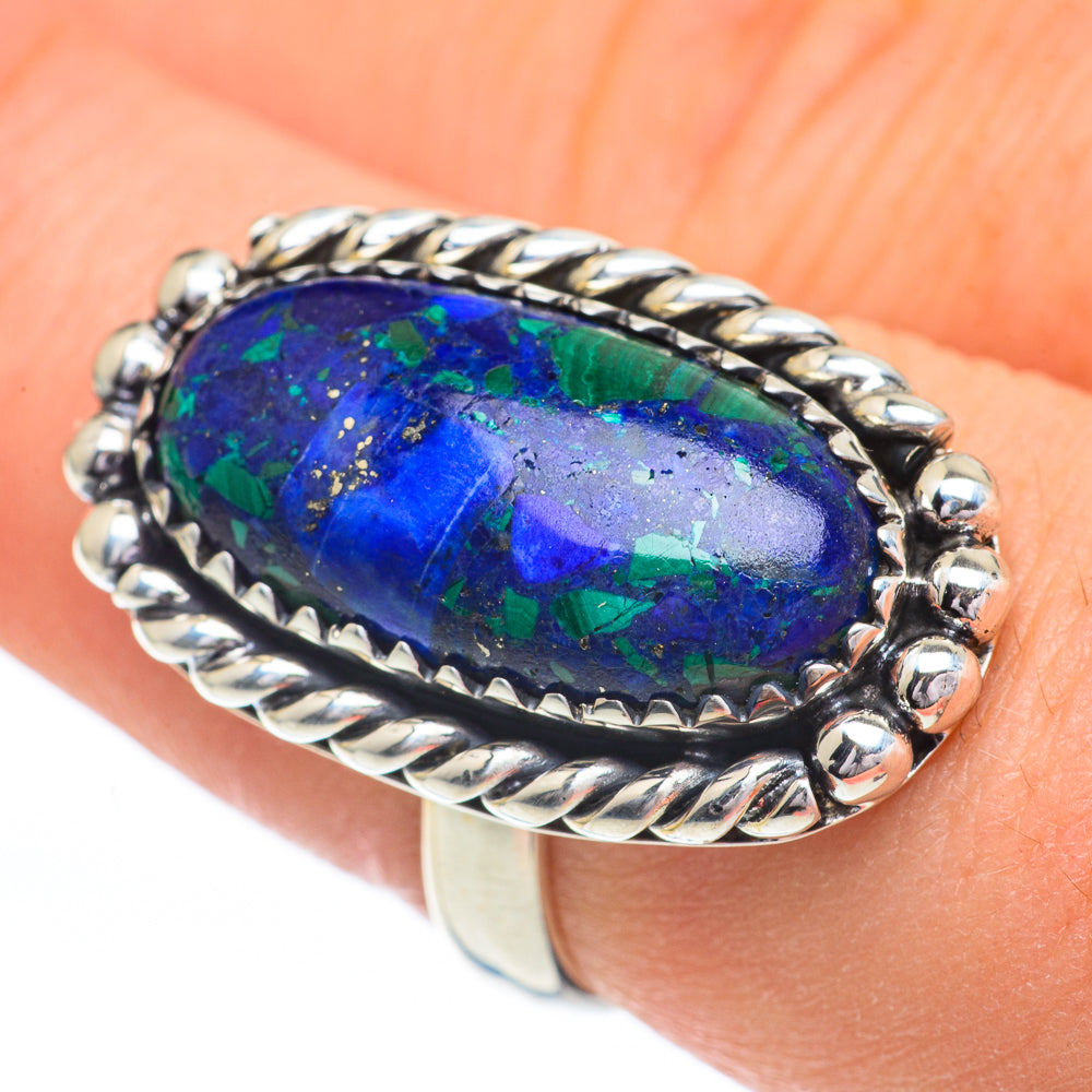 Azurite Rings handcrafted by Ana Silver Co - RING60811