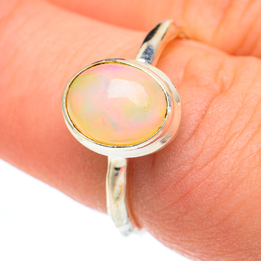 Ethiopian Opal Rings handcrafted by Ana Silver Co - RING60812