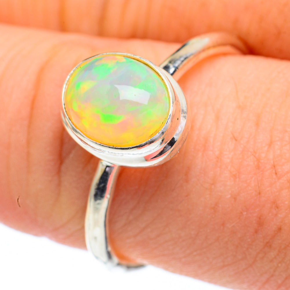 Ethiopian Opal Rings handcrafted by Ana Silver Co - RING60814