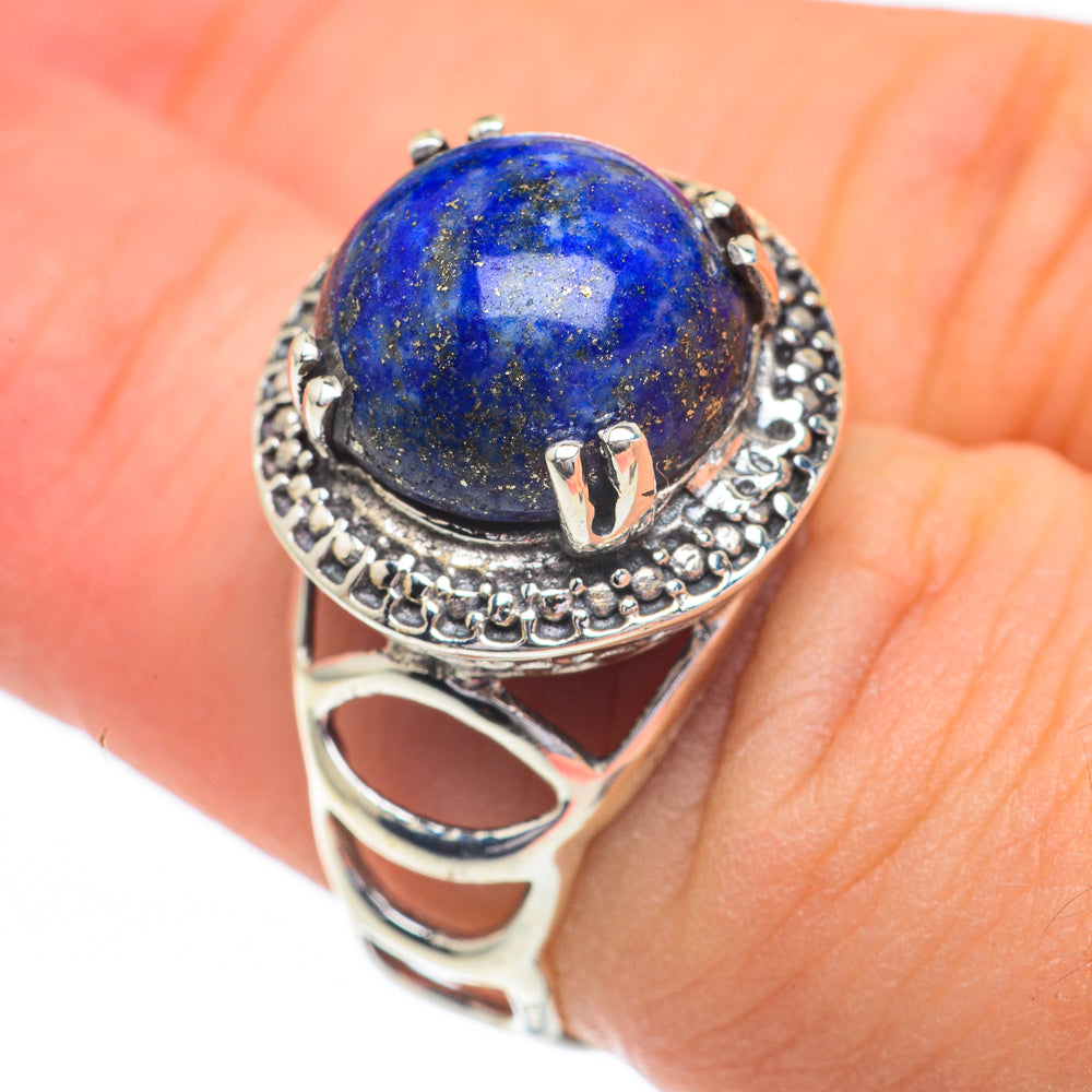 Lapis Lazuli Rings handcrafted by Ana Silver Co - RING60817