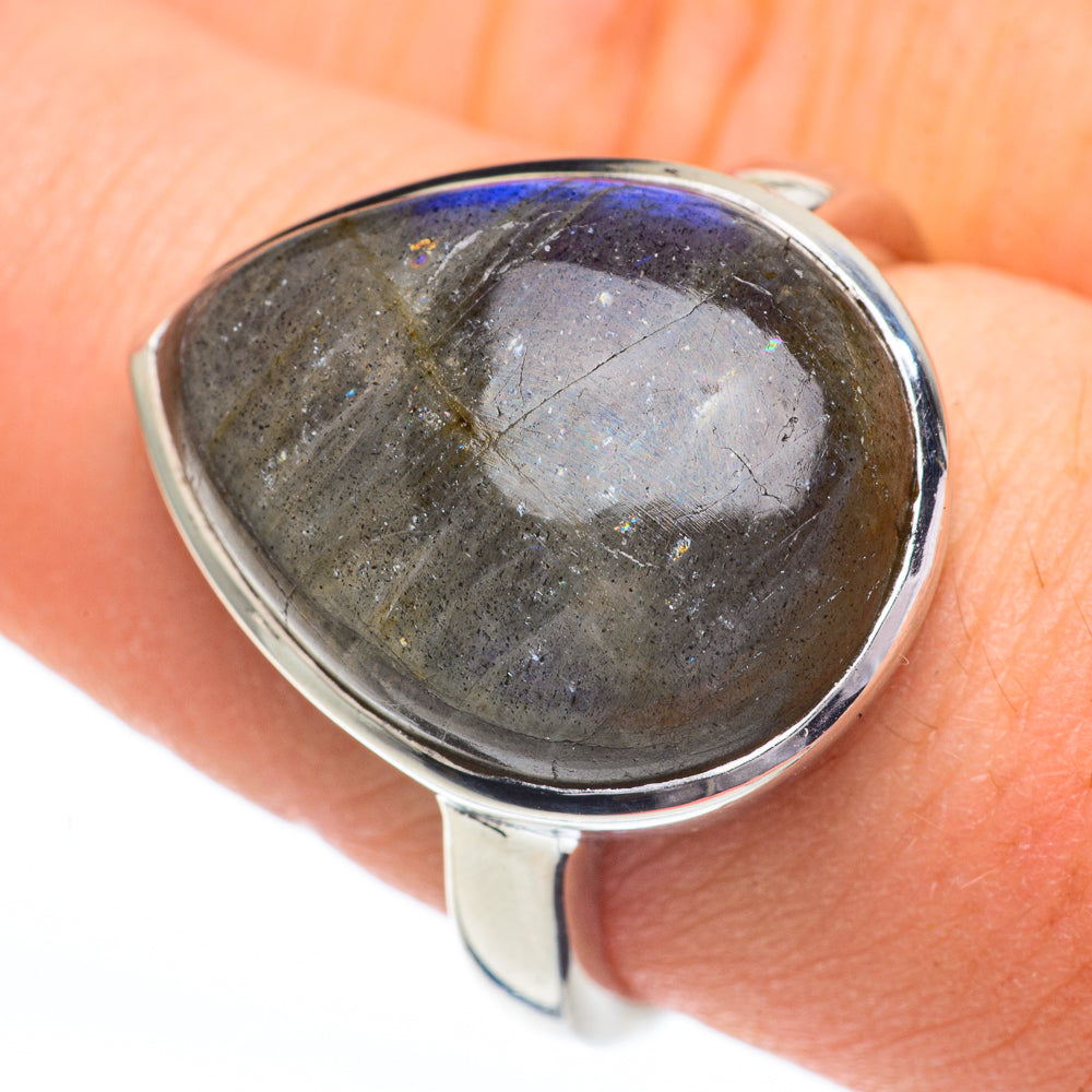 Labradorite Rings handcrafted by Ana Silver Co - RING60818