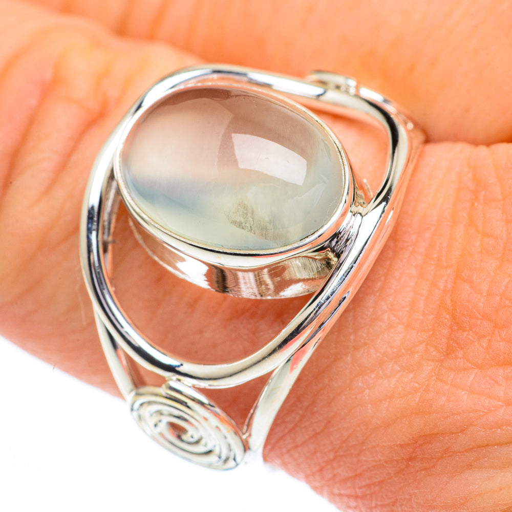 Aqua Chalcedony Rings handcrafted by Ana Silver Co - RING60821