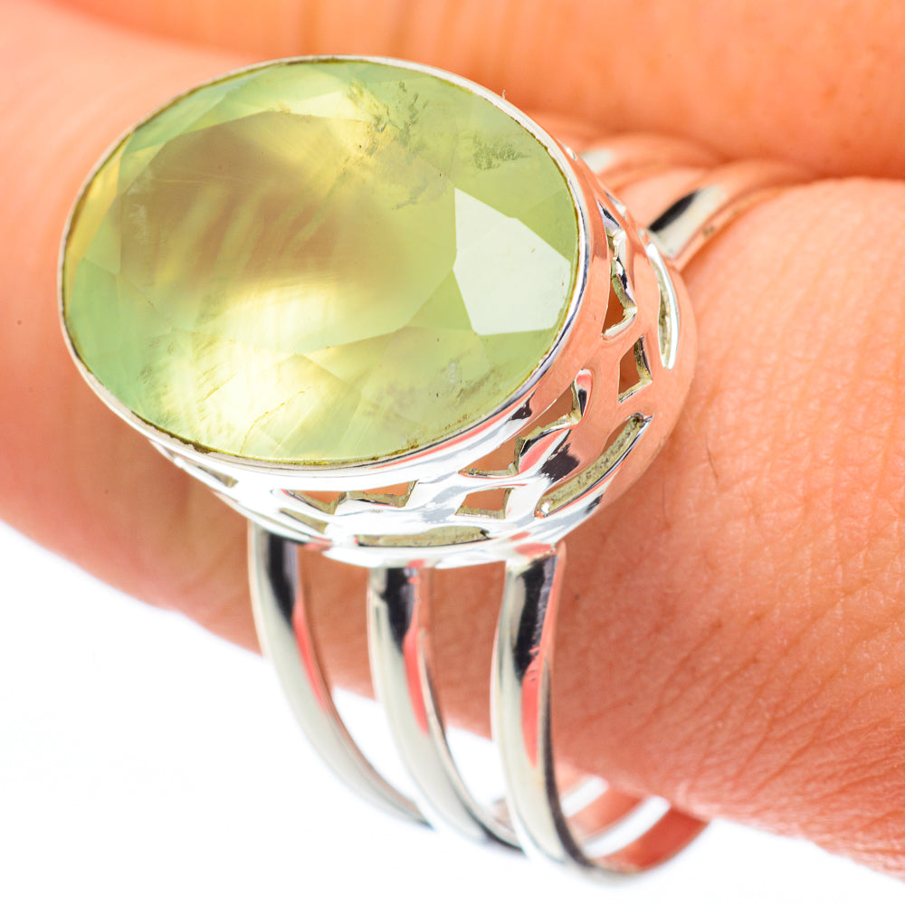 Prehnite Rings handcrafted by Ana Silver Co - RING60823