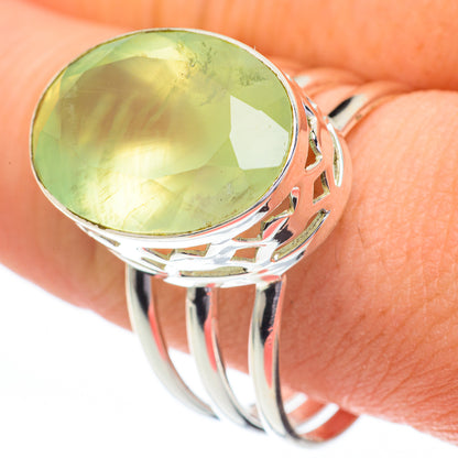 Prehnite Rings handcrafted by Ana Silver Co - RING60823