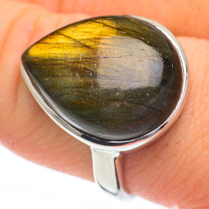 Labradorite Rings handcrafted by Ana Silver Co - RING60824
