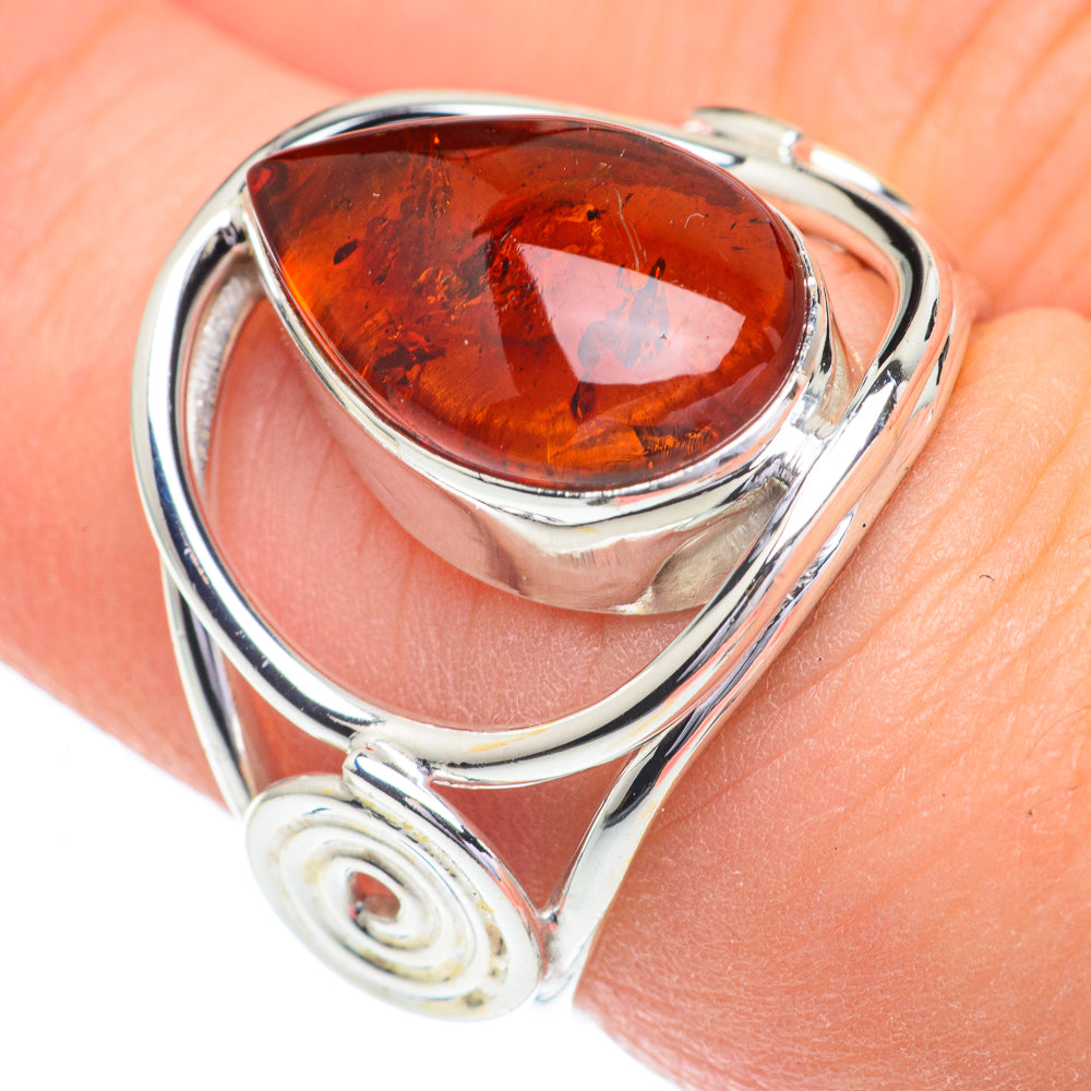Baltic Amber Rings handcrafted by Ana Silver Co - RING60826